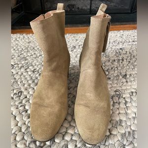 Tan Suede Banana Republic Suede Ankle Boots -8.5M